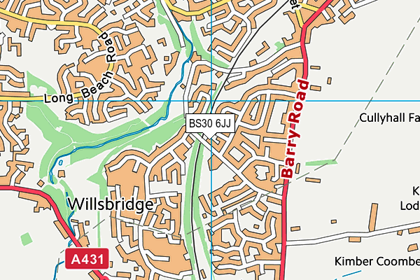 BS30 6JJ map - OS VectorMap District (Ordnance Survey)