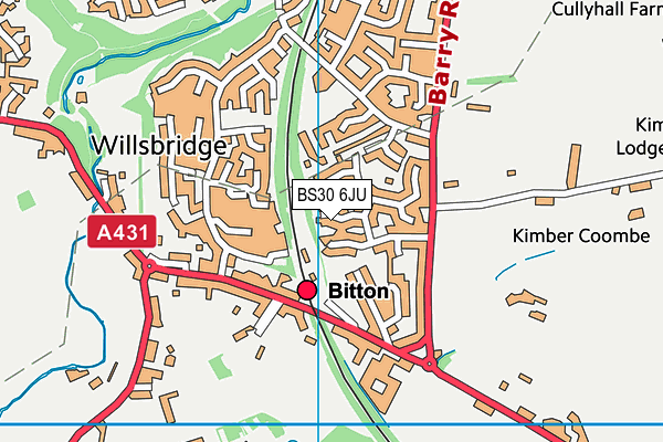 BS30 6JU map - OS VectorMap District (Ordnance Survey)
