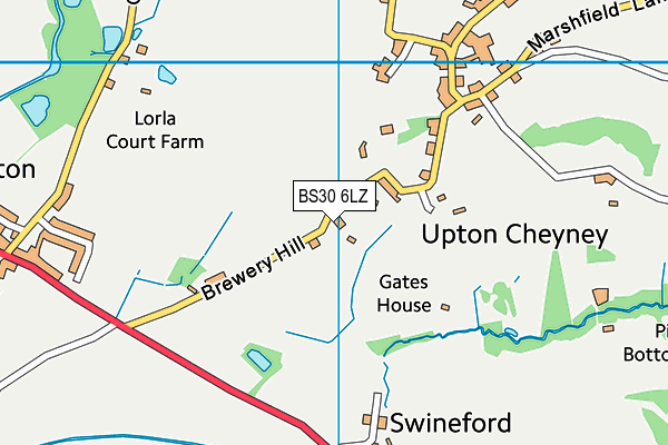 BS30 6LZ map - OS VectorMap District (Ordnance Survey)