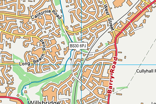 BS30 6PJ map - OS VectorMap District (Ordnance Survey)