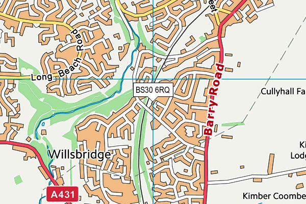 BS30 6RQ map - OS VectorMap District (Ordnance Survey)