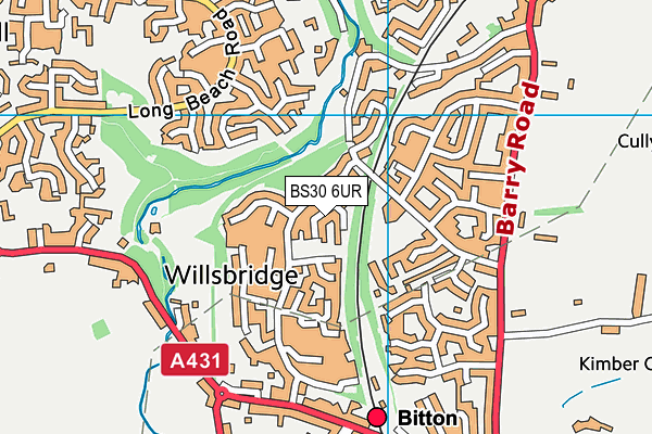 BS30 6UR map - OS VectorMap District (Ordnance Survey)