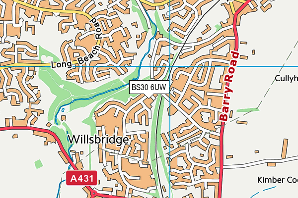 BS30 6UW map - OS VectorMap District (Ordnance Survey)