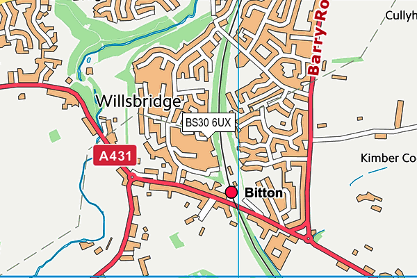 BS30 6UX map - OS VectorMap District (Ordnance Survey)