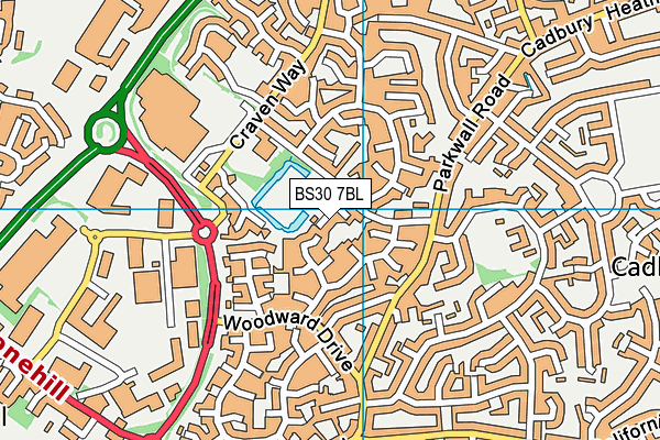 BS30 7BL map - OS VectorMap District (Ordnance Survey)
