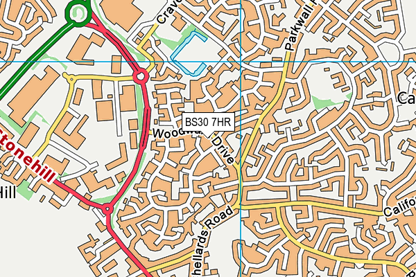 BS30 7HR map - OS VectorMap District (Ordnance Survey)