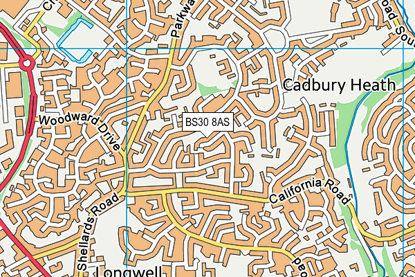BS30 8AS map - OS VectorMap District (Ordnance Survey)
