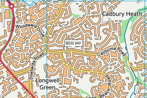 BS30 8AY map - OS VectorMap District (Ordnance Survey)