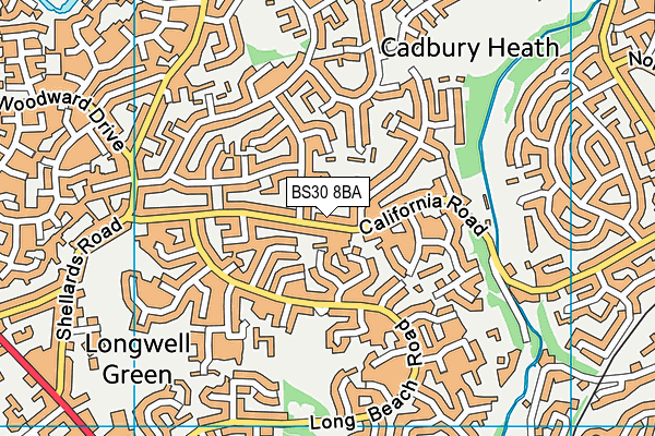 BS30 8BA map - OS VectorMap District (Ordnance Survey)