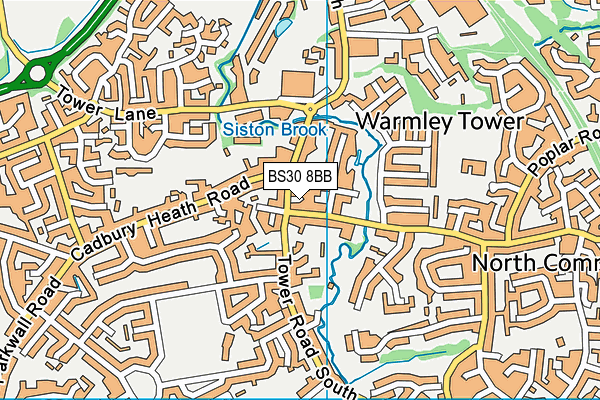 BS30 8BB map - OS VectorMap District (Ordnance Survey)