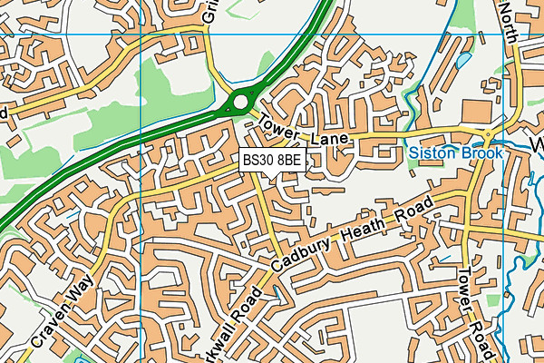 BS30 8BE map - OS VectorMap District (Ordnance Survey)