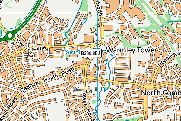 BS30 8BJ map - OS VectorMap District (Ordnance Survey)