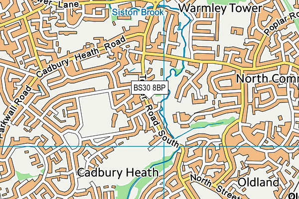 BS30 8BP map - OS VectorMap District (Ordnance Survey)