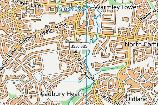 BS30 8BS map - OS VectorMap District (Ordnance Survey)