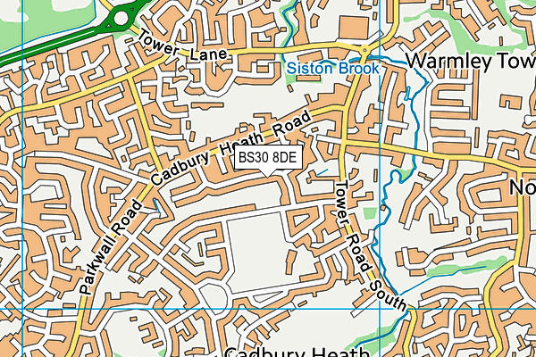 BS30 8DE map - OS VectorMap District (Ordnance Survey)