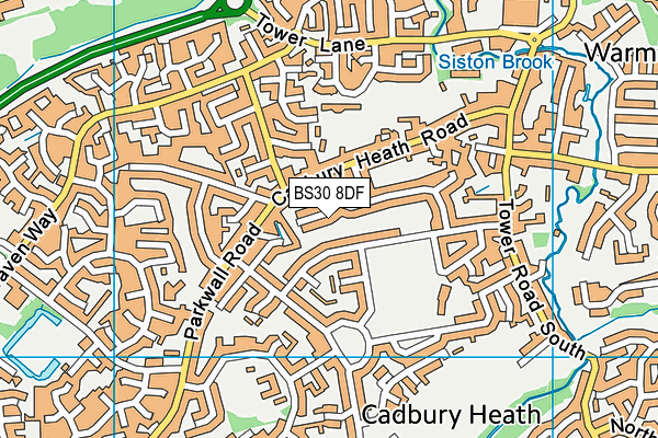 BS30 8DF map - OS VectorMap District (Ordnance Survey)