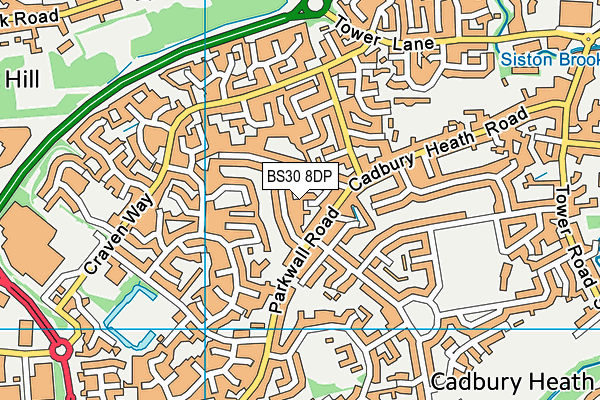 BS30 8DP map - OS VectorMap District (Ordnance Survey)