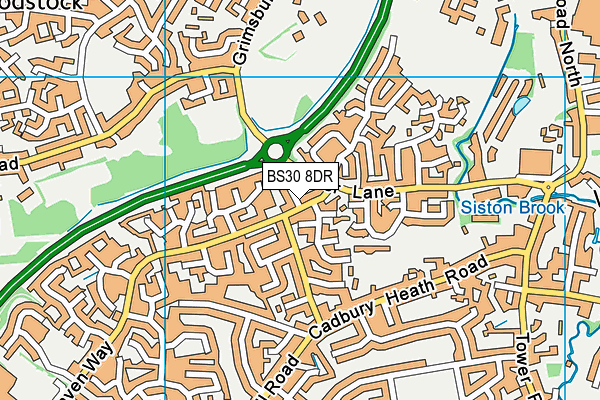 BS30 8DR map - OS VectorMap District (Ordnance Survey)