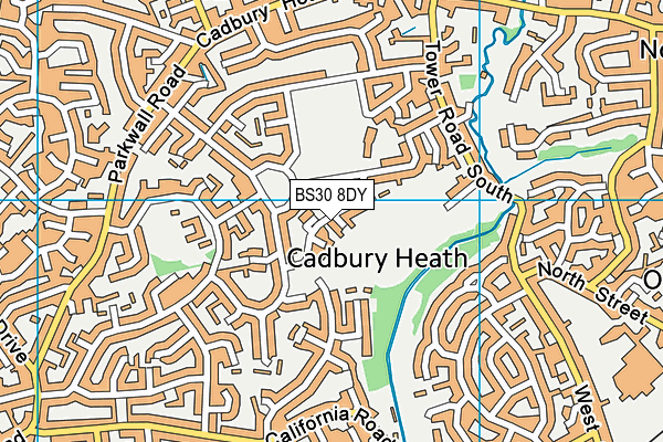 BS30 8DY map - OS VectorMap District (Ordnance Survey)