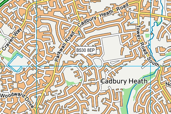 BS30 8EP map - OS VectorMap District (Ordnance Survey)