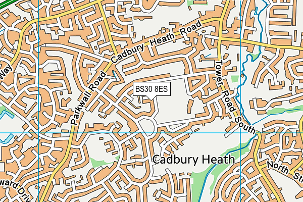 Coronation Park (Warmley) map (BS30 8ES) - OS VectorMap District (Ordnance Survey)