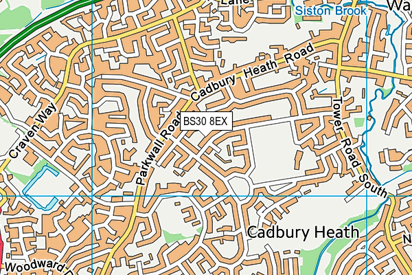 BS30 8EX map - OS VectorMap District (Ordnance Survey)
