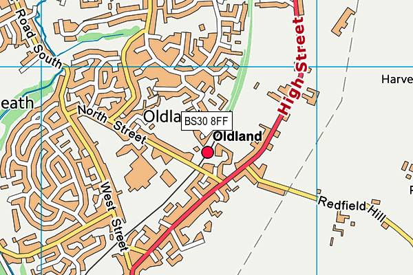 BS30 8FF map - OS VectorMap District (Ordnance Survey)