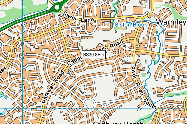 BS30 8FG map - OS VectorMap District (Ordnance Survey)