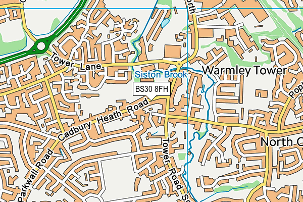 BS30 8FH map - OS VectorMap District (Ordnance Survey)