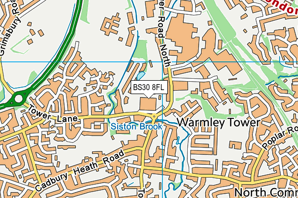 BS30 8FL map - OS VectorMap District (Ordnance Survey)