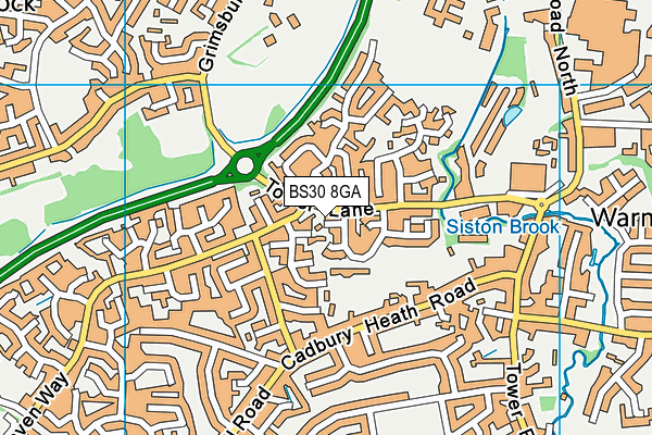 BS30 8GA map - OS VectorMap District (Ordnance Survey)