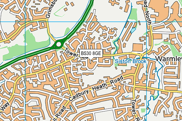 BS30 8GE map - OS VectorMap District (Ordnance Survey)