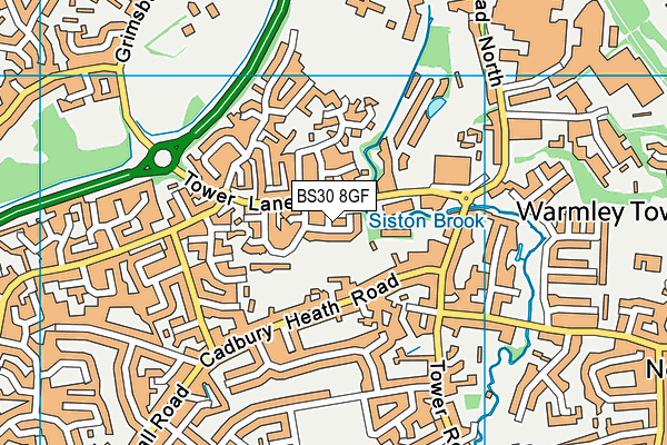 BS30 8GF map - OS VectorMap District (Ordnance Survey)