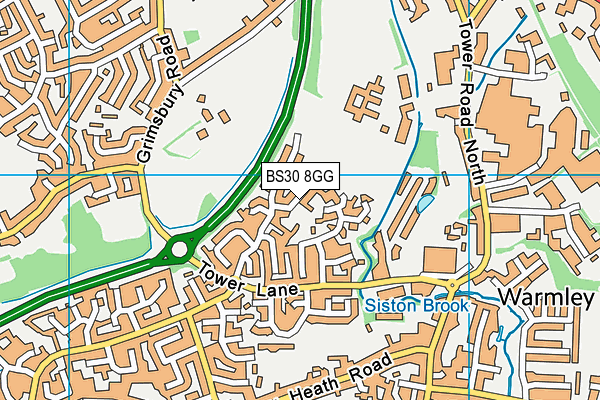 BS30 8GG map - OS VectorMap District (Ordnance Survey)