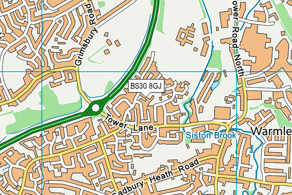 BS30 8GJ map - OS VectorMap District (Ordnance Survey)