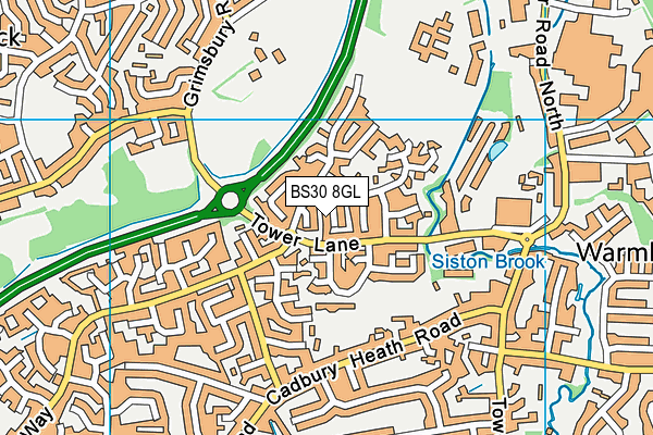 BS30 8GL map - OS VectorMap District (Ordnance Survey)