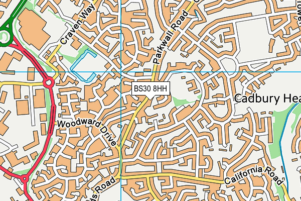 BS30 8HH map - OS VectorMap District (Ordnance Survey)