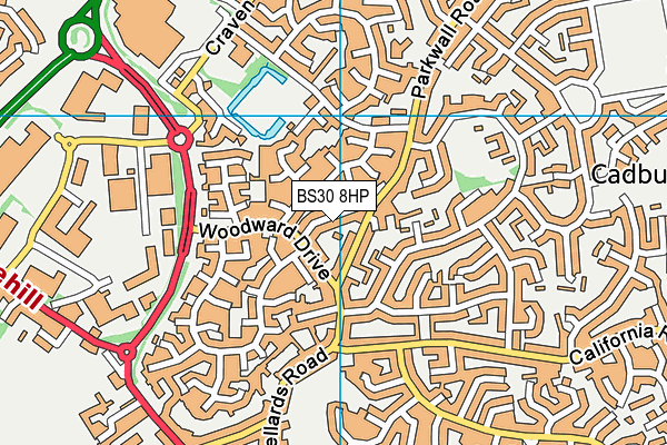 BS30 8HP map - OS VectorMap District (Ordnance Survey)
