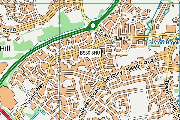 BS30 8HU map - OS VectorMap District (Ordnance Survey)