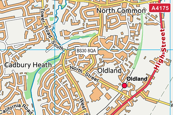 BS30 8QA map - OS VectorMap District (Ordnance Survey)