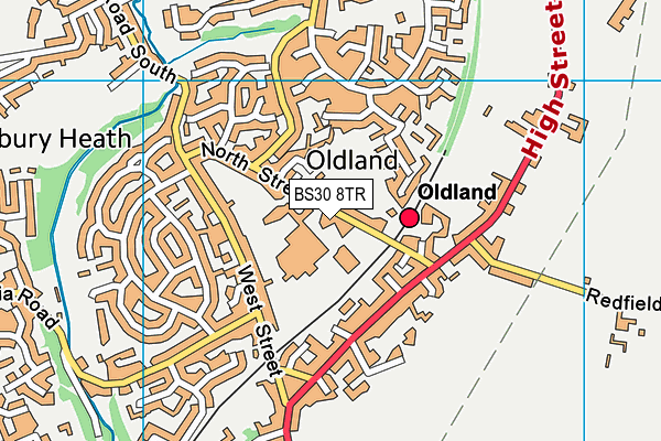 BS30 8TR map - OS VectorMap District (Ordnance Survey)
