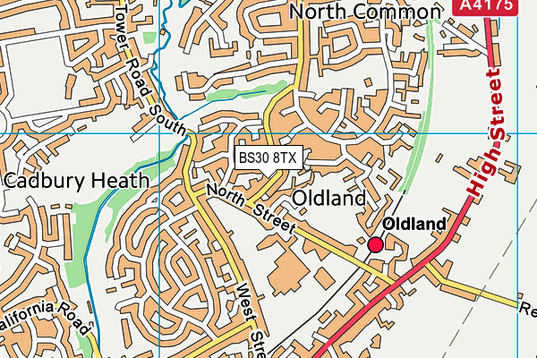 BS30 8TX map - OS VectorMap District (Ordnance Survey)