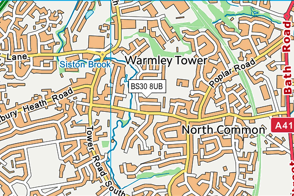 BS30 8UB map - OS VectorMap District (Ordnance Survey)