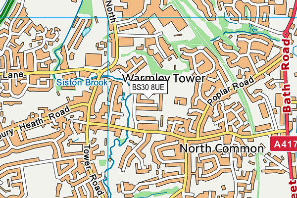 BS30 8UE map - OS VectorMap District (Ordnance Survey)