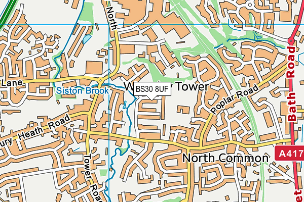 BS30 8UF map - OS VectorMap District (Ordnance Survey)