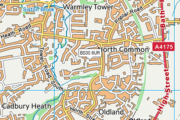 BS30 8UR map - OS VectorMap District (Ordnance Survey)