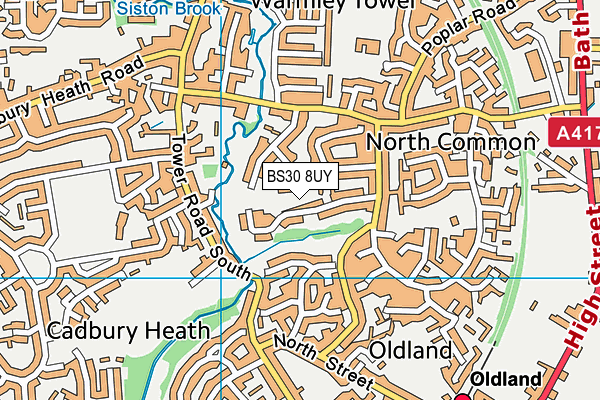 BS30 8UY map - OS VectorMap District (Ordnance Survey)