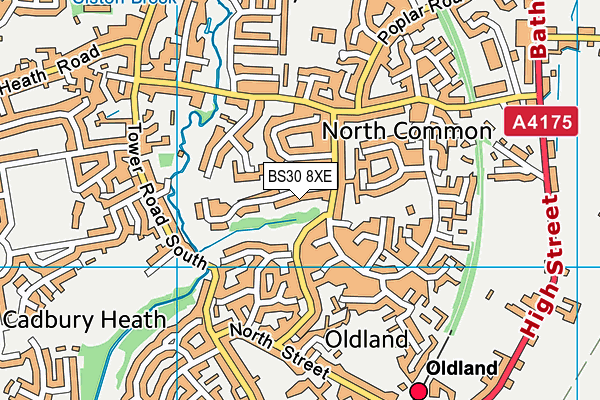 BS30 8XE map - OS VectorMap District (Ordnance Survey)