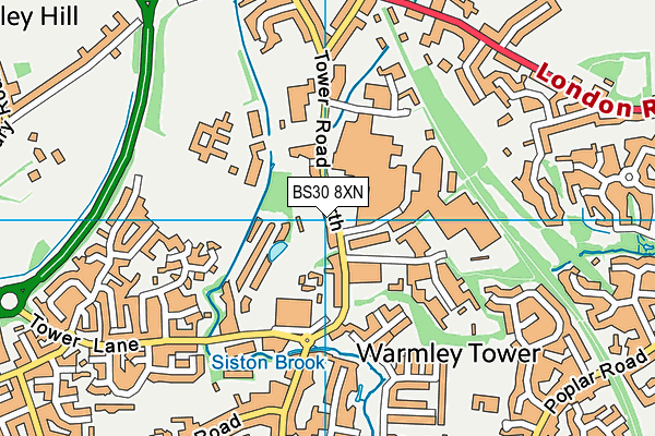 BS30 8XN map - OS VectorMap District (Ordnance Survey)