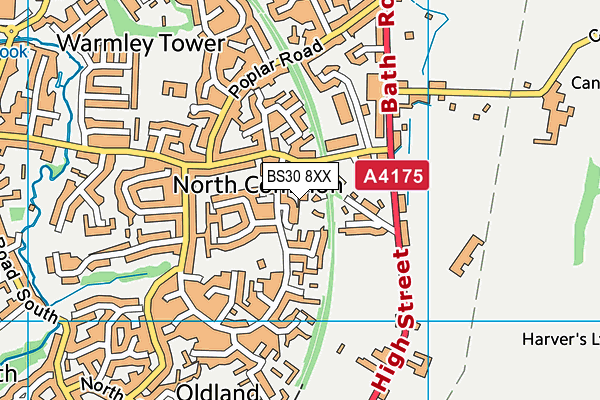 BS30 8XX map - OS VectorMap District (Ordnance Survey)